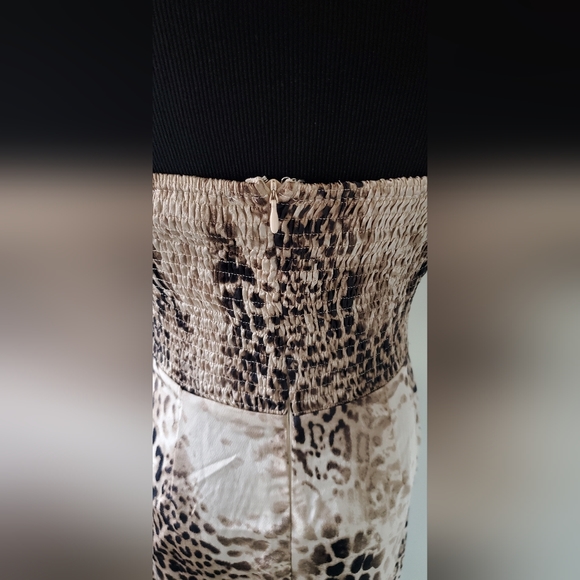 Fashion Nova S Wild Emotions Leopard Print Satin Cocktail Party Club Midi Dress - Picture 9 of 10